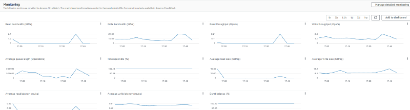 EBS CloudWatch Metrics